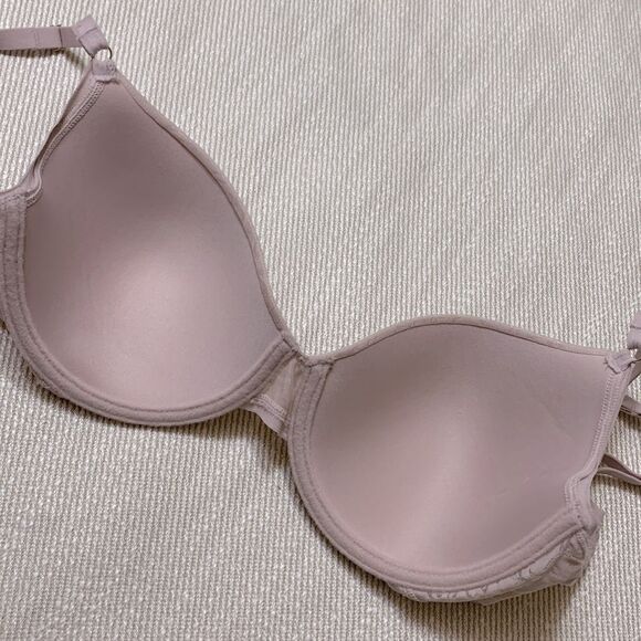 NATORI underwire bra adjustable straps neutral color women size 32D - Picture 5 of 9